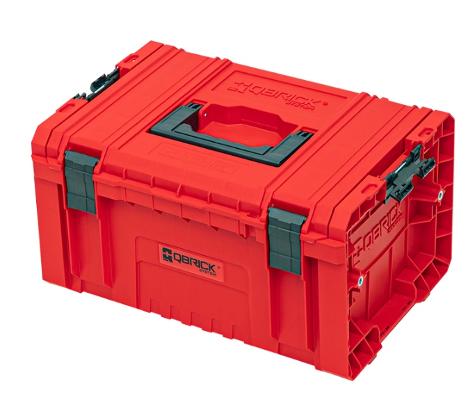 Ящик для инструмента Qbrick System PRO Toolbox 2,0 Red Ultra HD Custom модульный пластиковый 450х334х240 мм Красный