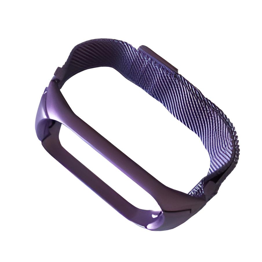 Ремешок для фитнес браслета Xiaomi Mi Band 3 4 Milanese Loop Lavander