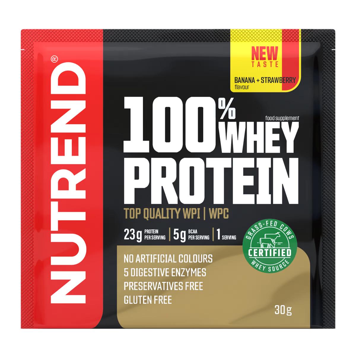 Протеин Nutrend Whey Protein Banana/strawberry 30 г
