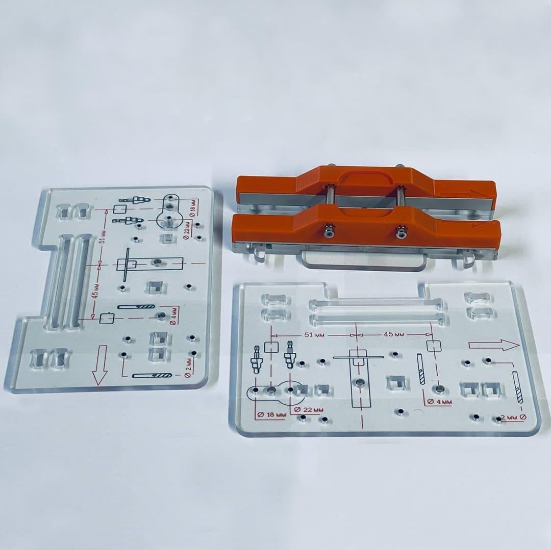 Шаблон розмітки та встановлення дверних ручок MasterFOX (dp-33) - фото 6 Шаблон розмітки та встановлення дверних ручок MasterFOX (dp-33) - фото 6