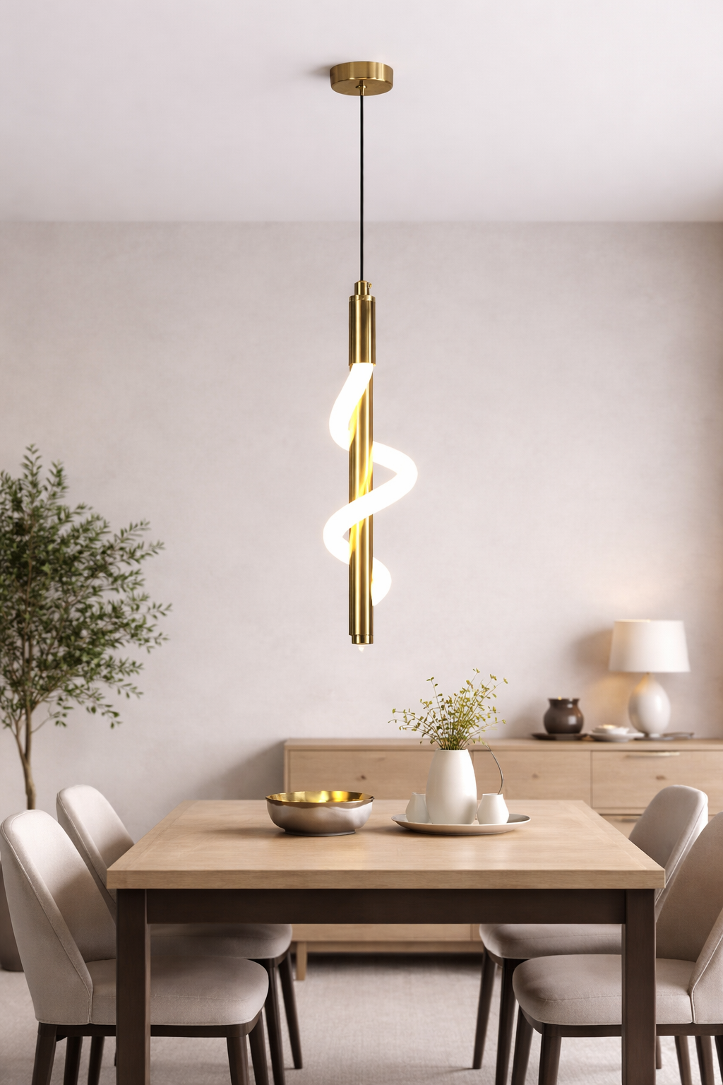 Подвесной светильник Lume Vento LED нейтральный свет 12W (20407/40GD)