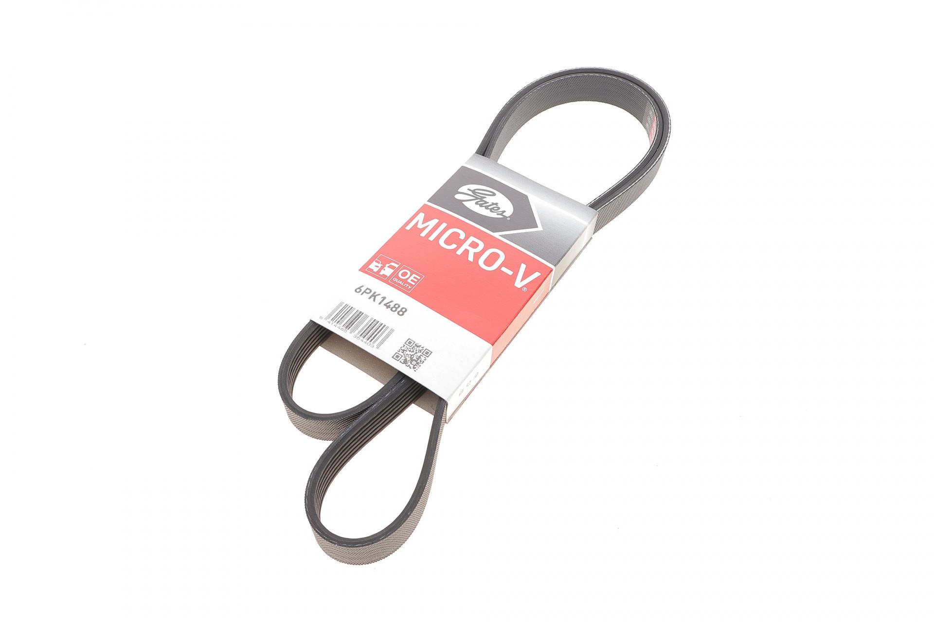 Ремінь генератора GATES для Mitsubishi ASX/Lancer 1.8 DI-D 10- (6PK1488)