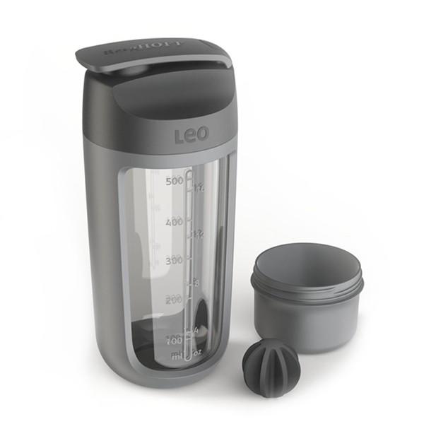 Бутылка-шейкер для спорта BergHOFF LEO 0,5 л Серый (3950227) Бутылка-шейкер для спорта BergHOFF LEO 0,5 л Серый (3950227)