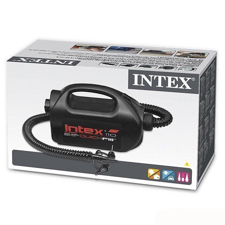 Насос электрический для бассейнов матрасов Quick-Fill Intex 68609 Black - фото 7