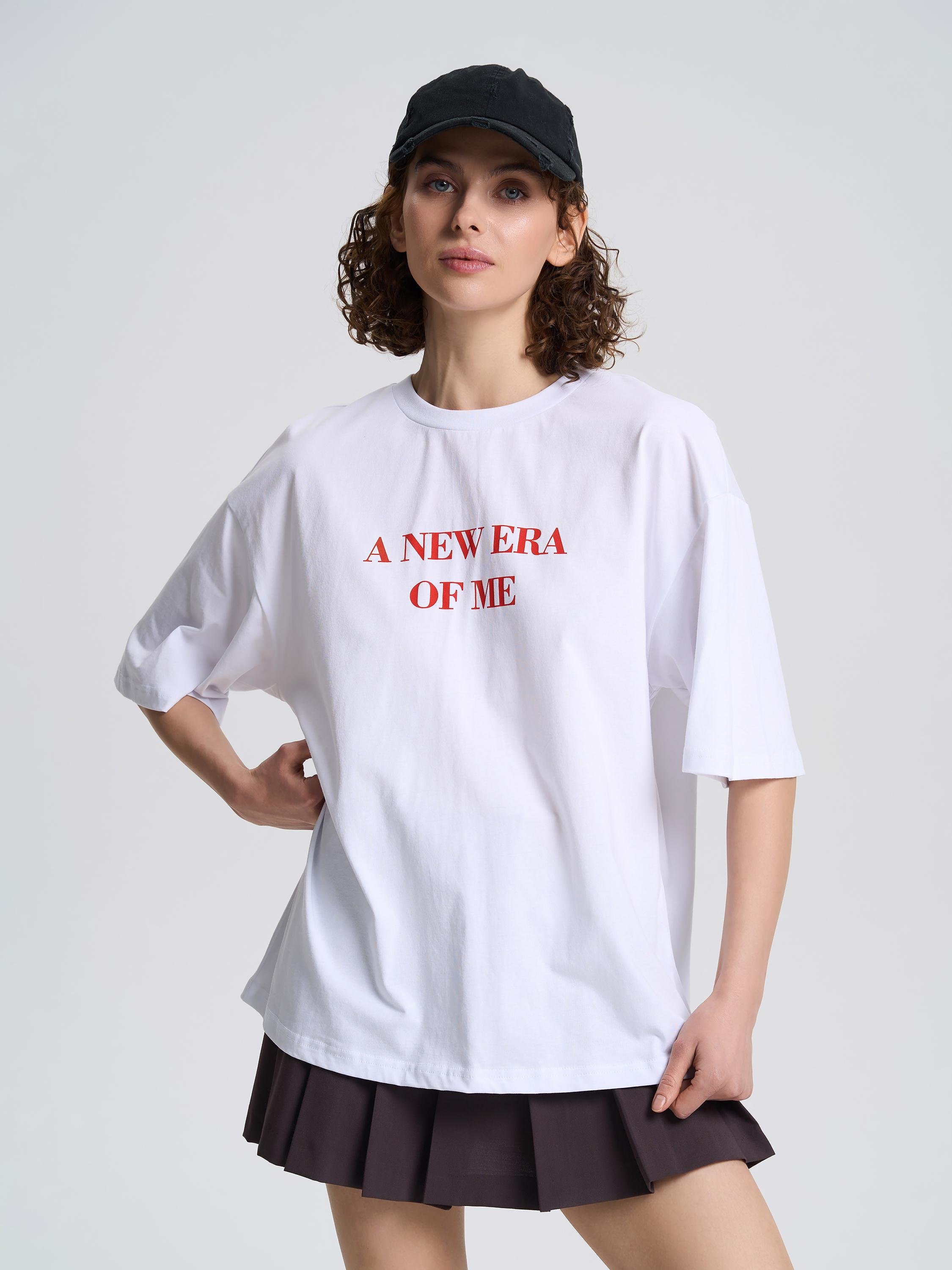 Футболка жіноча з написом ROZA 240605 XL Білий (4824005717543)