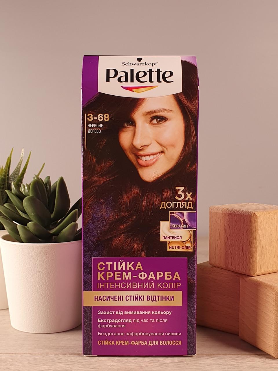 Крем-краска для волос Schwarzkopf Palette тон 3-68 Красное дерево 50 мл (1881797025)