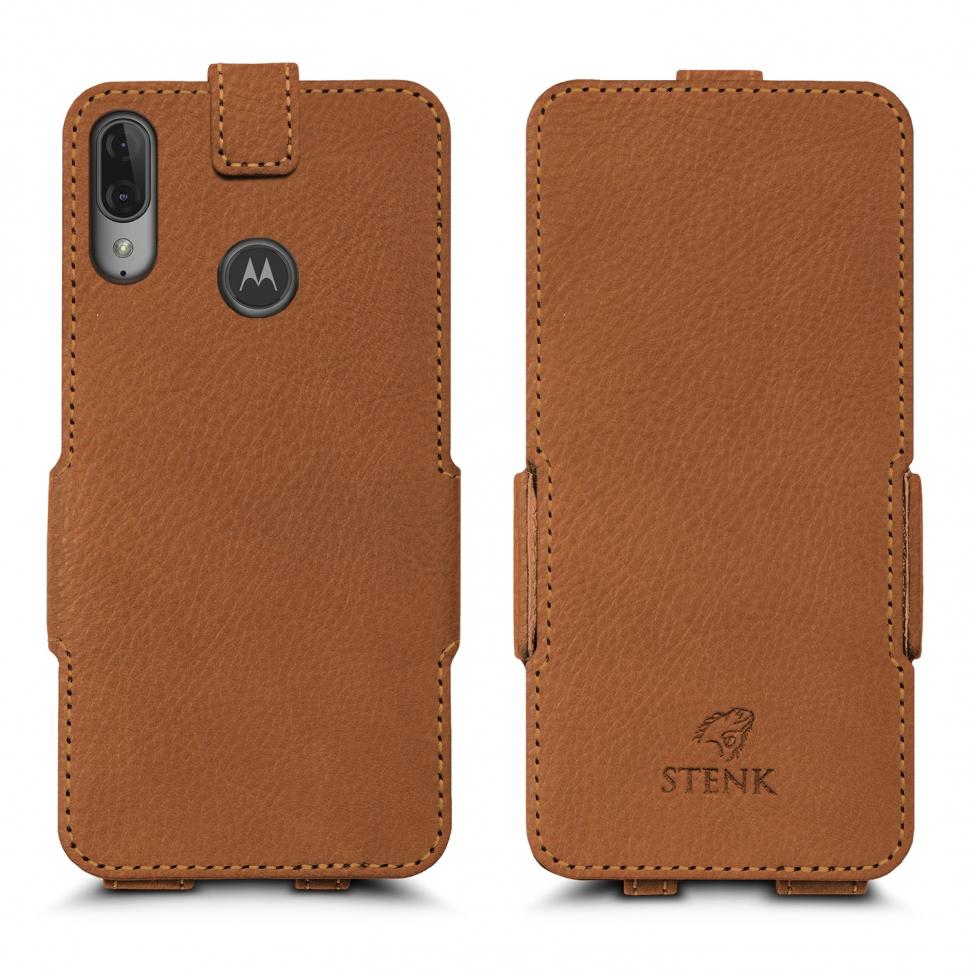 Чохол фліп Stenk Prime для Motorola Moto E6 Plus Коричневий (65459)