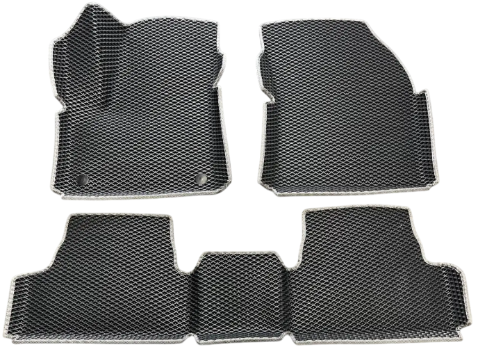 Коврики EVA с бортиками и 3Д лапой в салон для для Peugeot 3008 2017+ гг. Черный (2529819479)