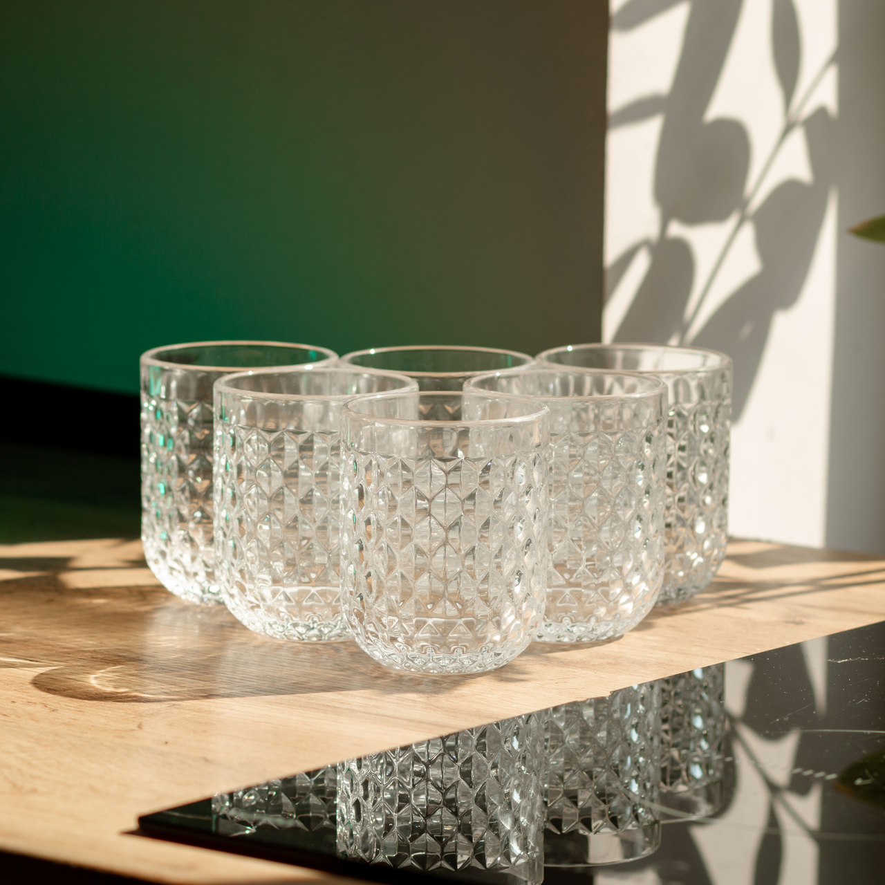 Набір склянок 6 шт. по 250 мл Прозорий (HP-19-105) - фото 5 Набір склянок 6 шт. по 250 мл Прозорий (HP-19-105) - фото 5