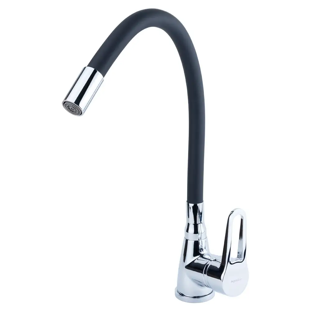 Змішувач із гнучким краном Water Tap 48 см Чорний (27735480) - фото 10