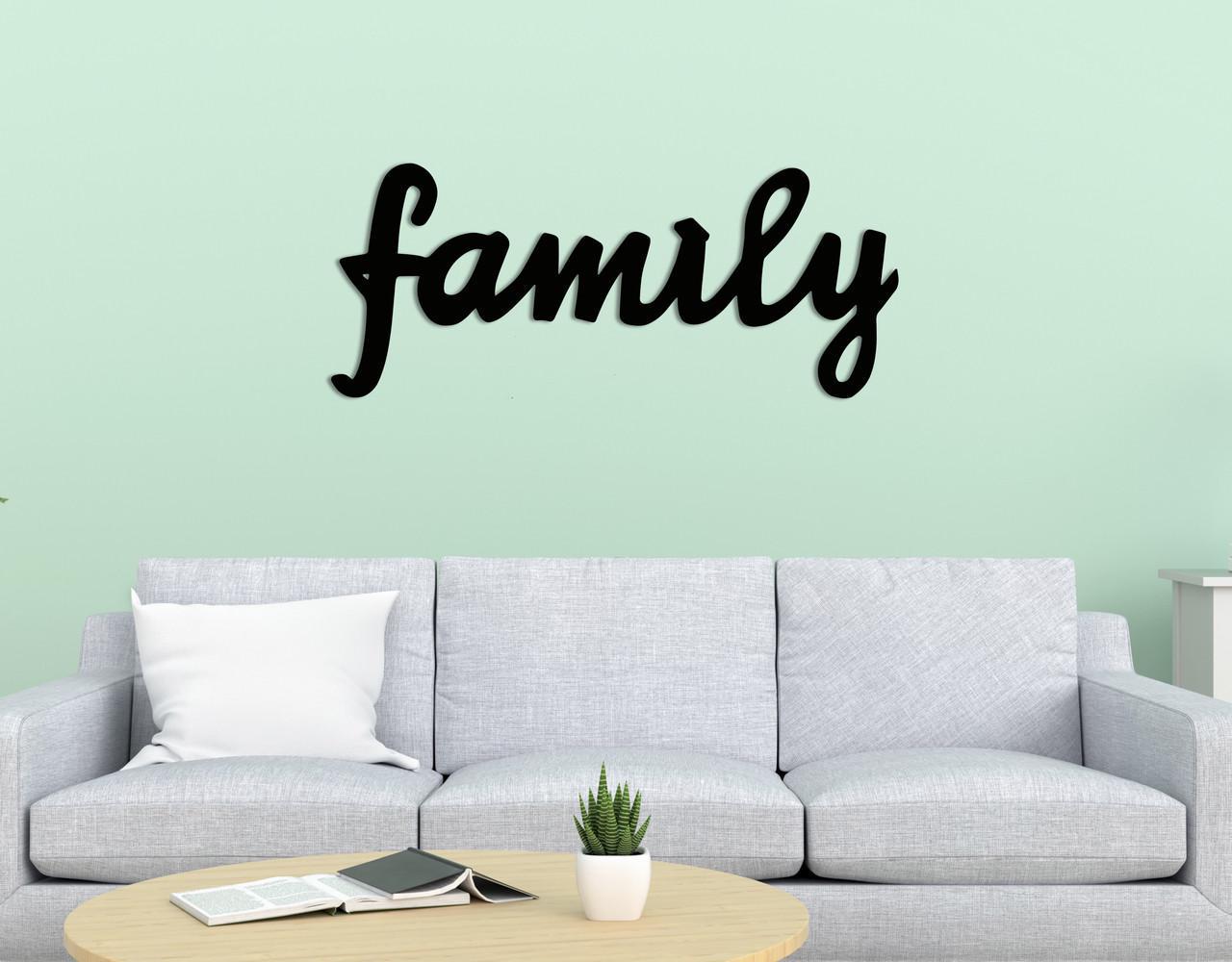 Декоративное панно на стену Upwood Decor Family 37,3х90 см Black (1574779450)