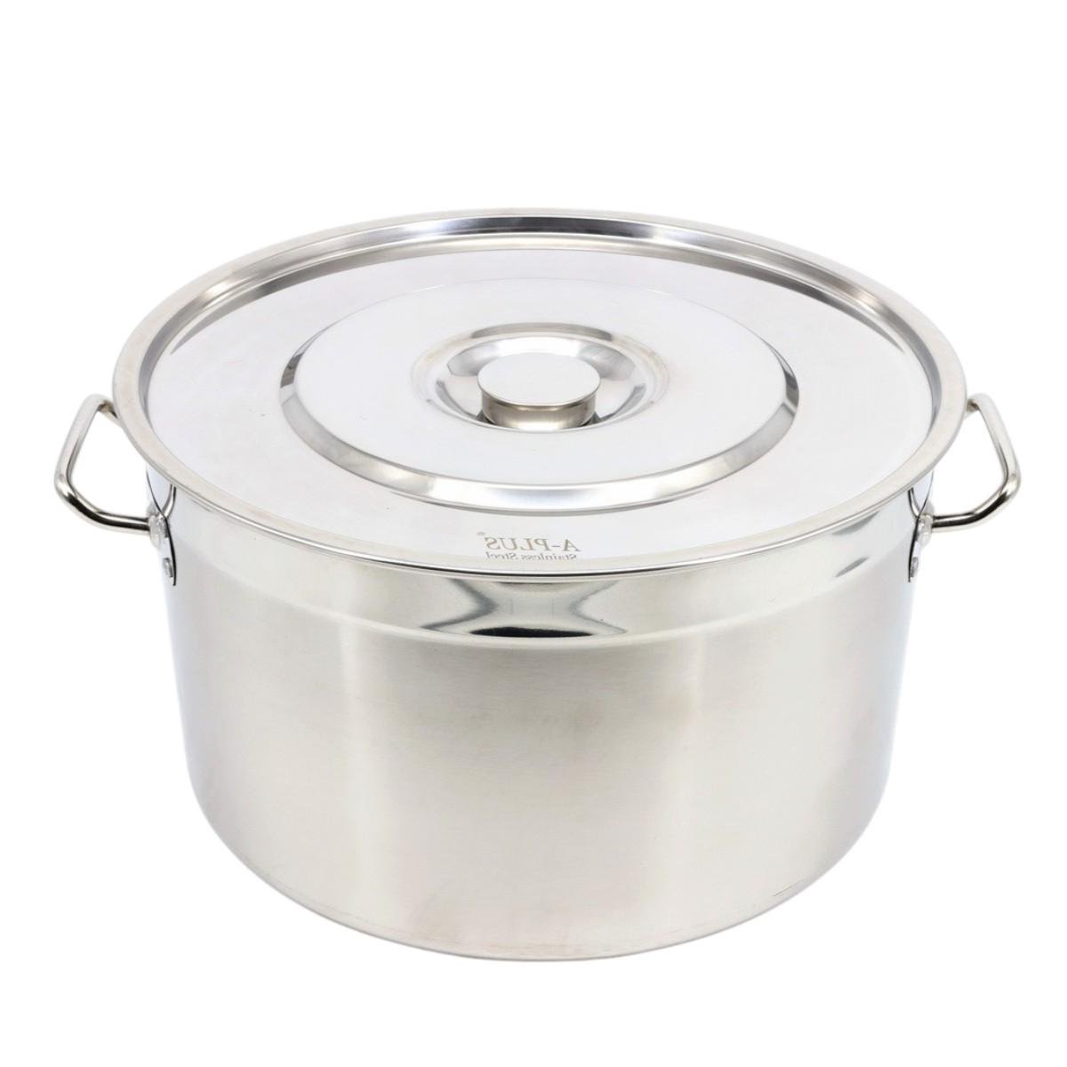 Кастрюля большая A-PLUS из нержавеющей стали 30 л - фото 3 Кастрюля большая A-PLUS из нержавеющей стали 30 л - фото 3