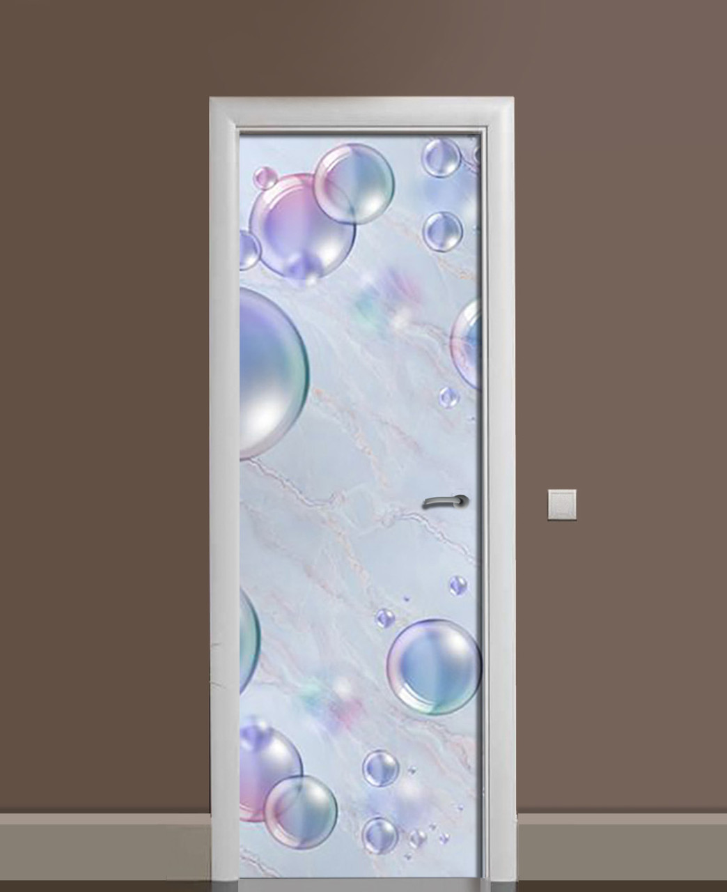 Наклейка 3D на двери Zatarga Пузырьки газировки виниловая 650х2000 мм (1323460001) Наклейка 3D на двери Zatarga Пузырьки газировки виниловая 650х2000 мм (1323460001)