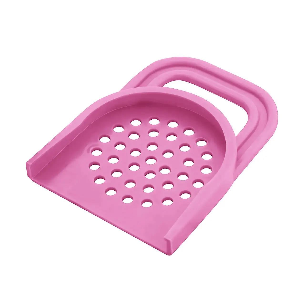 Крышка-дуршлаг на банку 12х9 см Розовый (1847040109)