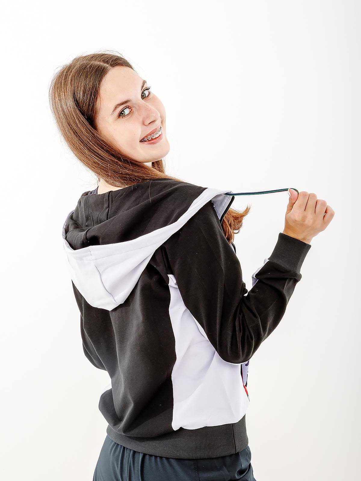 Толстовка женская Australian FLOWERS HOODIE ELASTIC FLEECE INSERT JACKET XL Разноцветный (7dLSDGC0009-465 XL) - фото 2