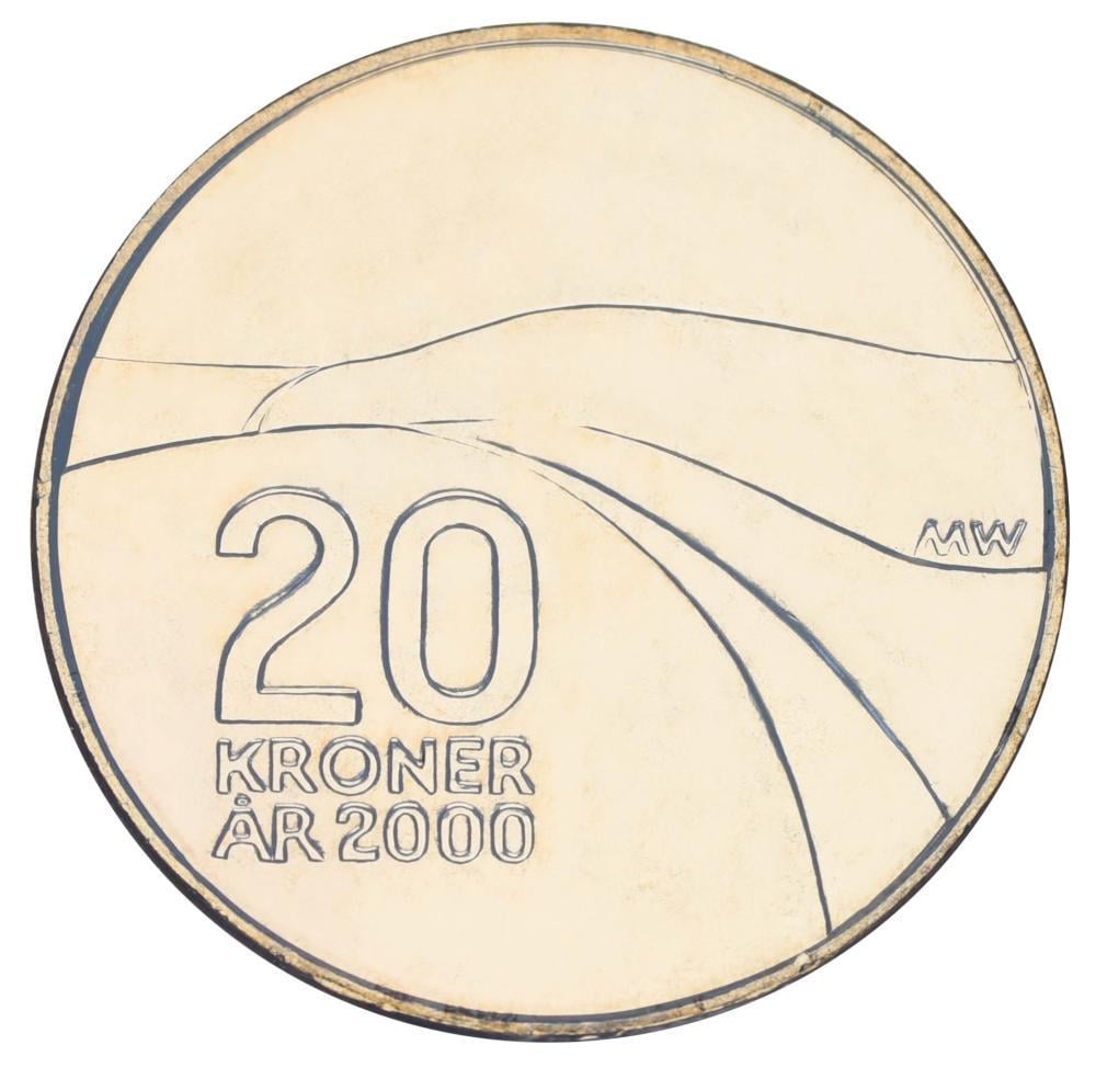 Коллекционная монета Норвегия 20 крон 2000 UNC Памятная (М19691) Коллекционная монета Норвегия 20 крон 2000 UNC Памятная (М19691)