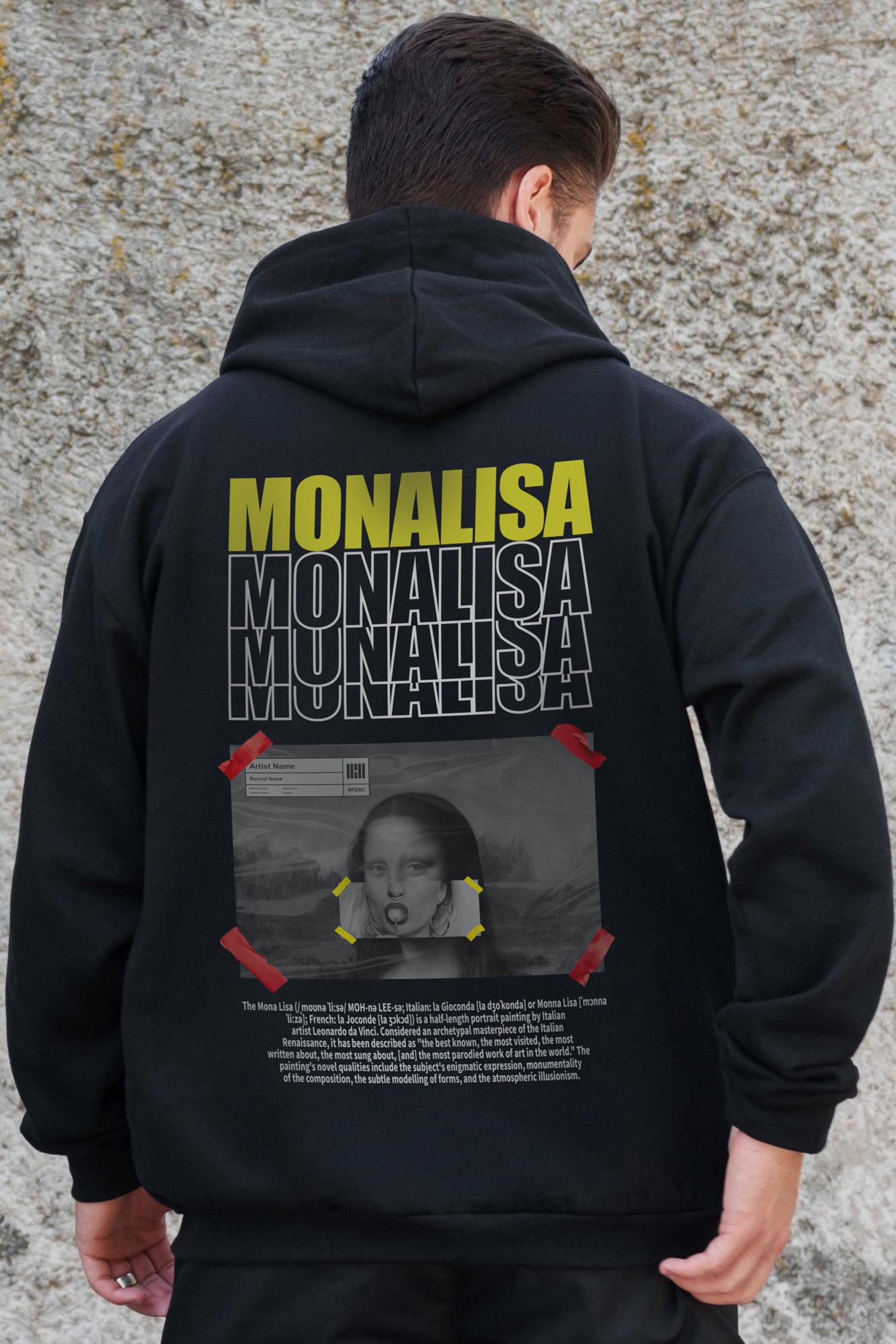 Худи-зип с принтом Without Monalisa  Kane S/M Black (S/M8055840)