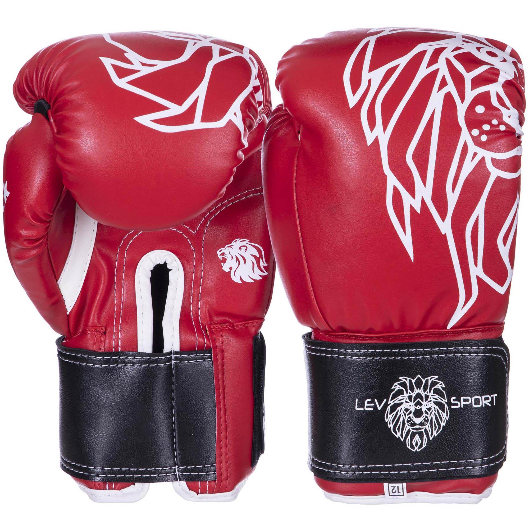 Боксерские перчатки LEV UR ТОП стрейч 12 oz Красный (LV-4280_Красный_12_унции)