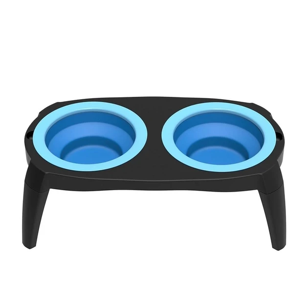 Миска для собак и кошек Pet Bowl Set двойная на складной подставке (8-18-VEN0707)