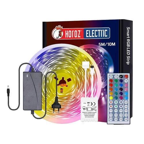 Світлодіодна стрічка HOROZ ELECTRIC VICTORY-5 RGB 10W/м 220V/12V 800 Lm/м IP20 50x50 60LED/м 5 м (27768590)