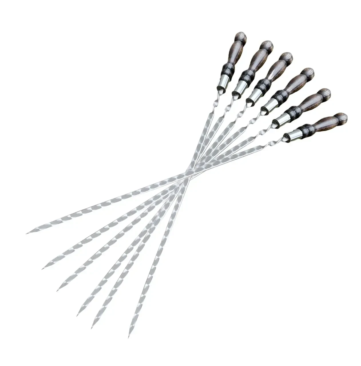 Шампур из нержавеющей стали для шашлыка Gorillas BBQ SKK83 Шар 6 шт. 40 см (2628056054)