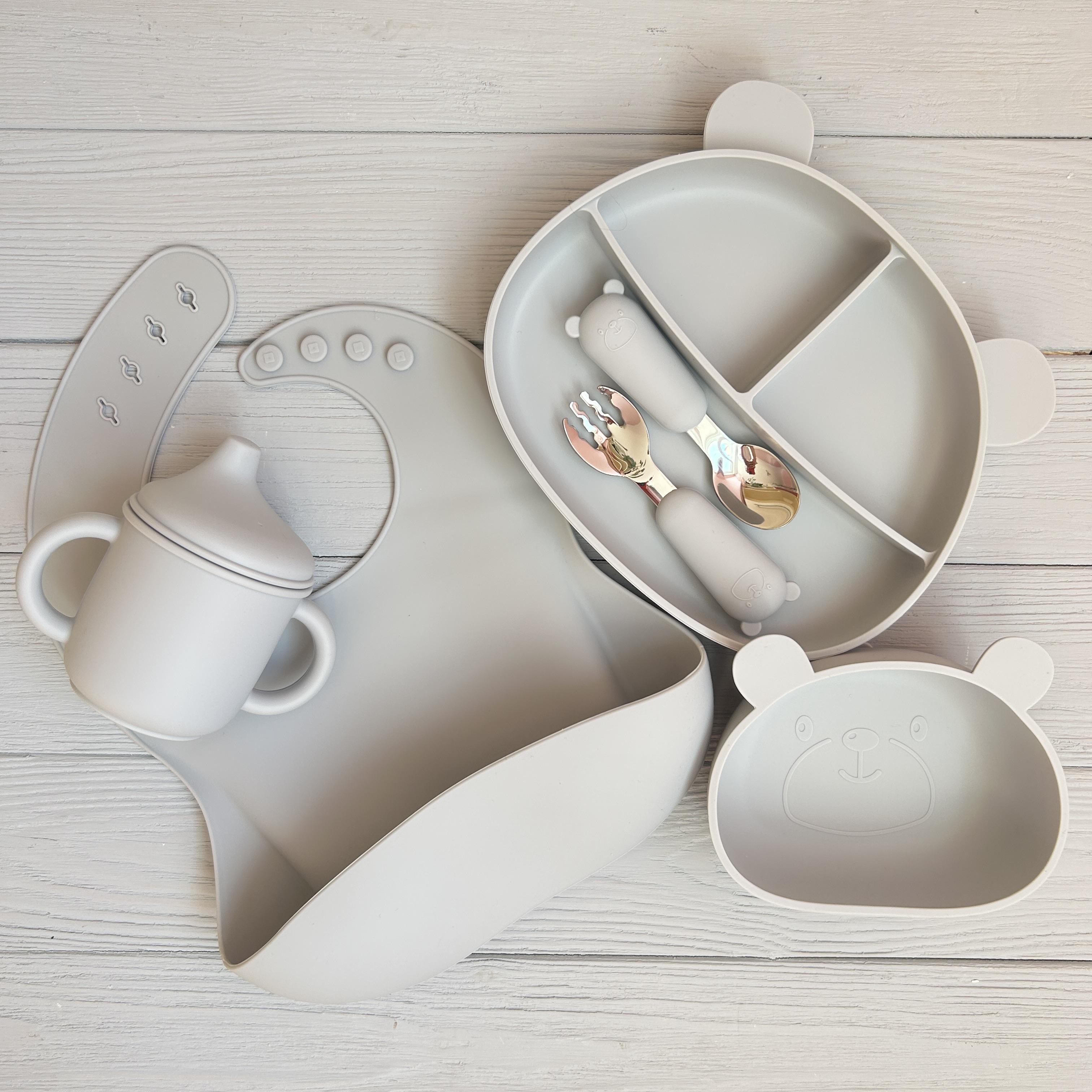 Набор детских железных приборов Мишки BPR img_e5944 Light grey