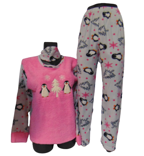 Пижама женская флис/махра Ruyom 4227 XL Розовый/Серый (1726340589) Пижама женская флис/махра Ruyom 4227 XL Розовый/Серый (1726340589)