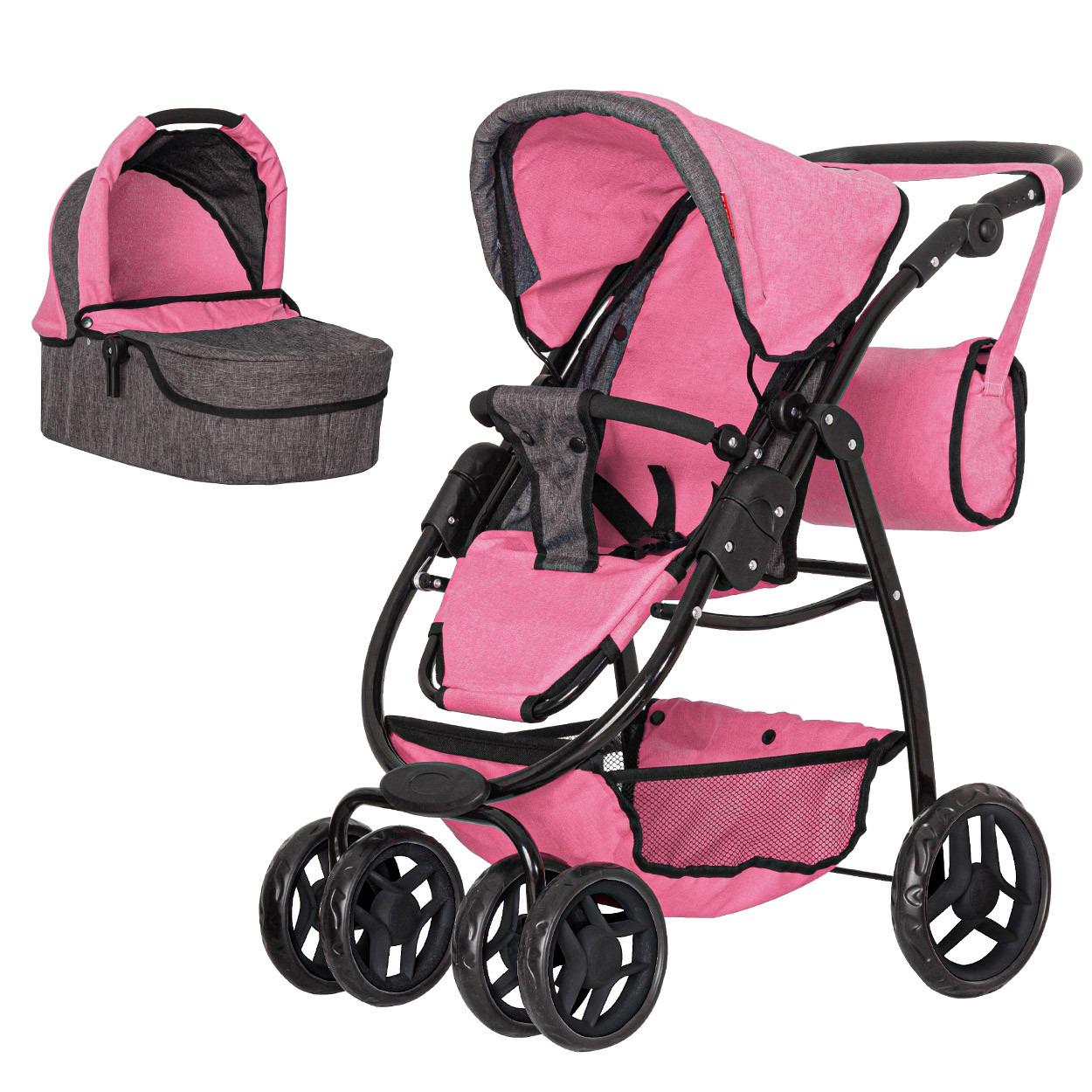 Коляска для куклы Carrello Avanti Pink (9662)