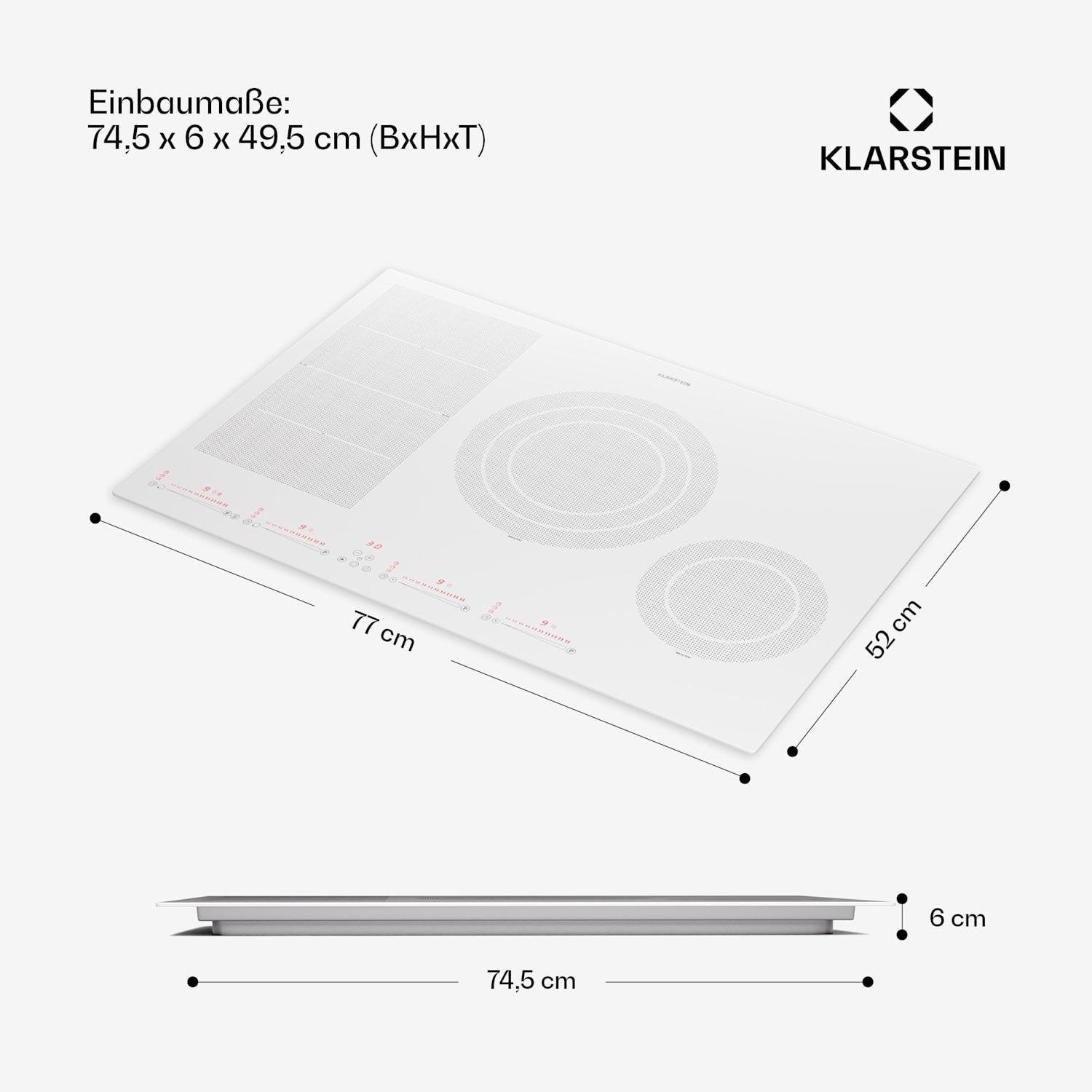 Варочная поверхность KLARSTEIN Masterzone гибридная индукционная 77 см (10045793) - фото 7 Варочная поверхность KLARSTEIN Masterzone гибридная индукционная 77 см (10045793) - фото 7