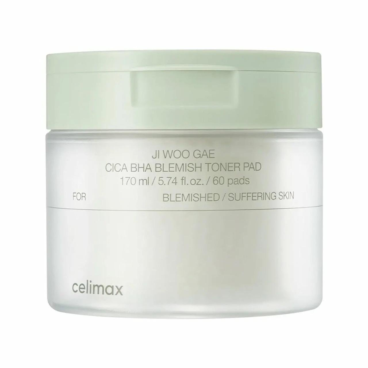 Пади заспокійливі Celimax Ji Woo Gae BHA Blemish Toner Pad 60 шт. (2464531443) Пади заспокійливі Celimax Ji Woo Gae BHA Blemish Toner Pad 60 шт. (2464531443)