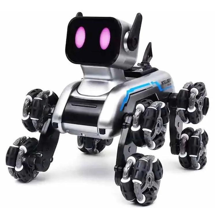 Игрушка трюковая собака Stunt Robot Dog восьмиколесная на радиоуправлении Grey (3_05486)