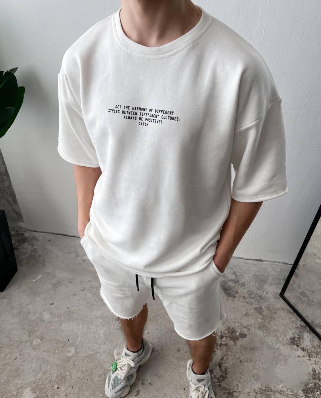 Костюм чоловічий у спортивному стилі M Білий