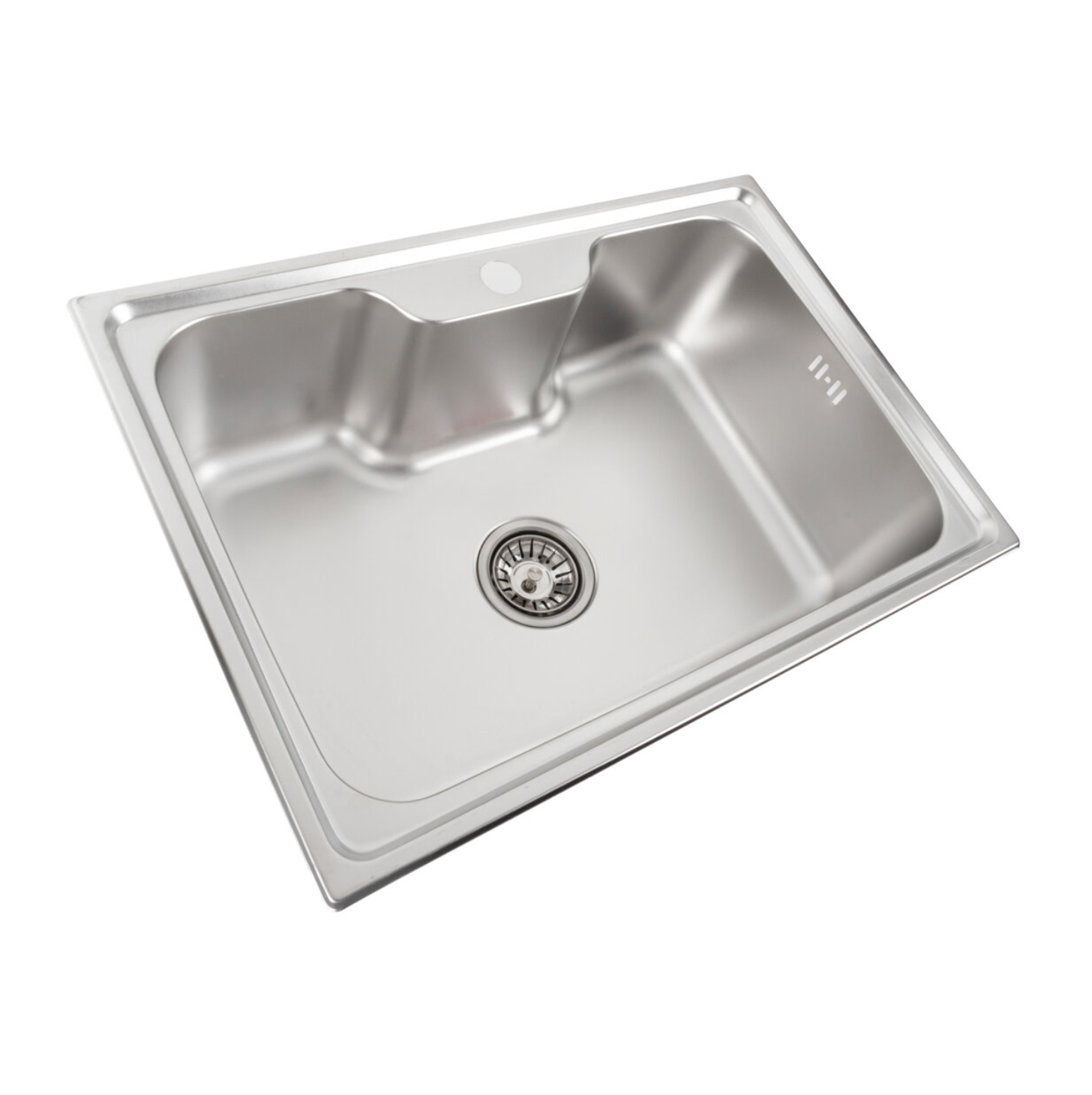 Кухонна мийка Platinum 60x43 з нержавіючої сталі Satin