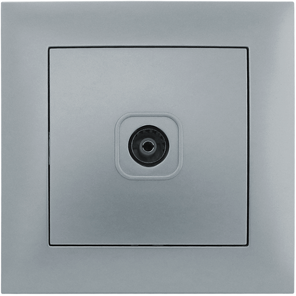 Розетка телевизионная MARSHEL IDEAL RTV-481 Silver