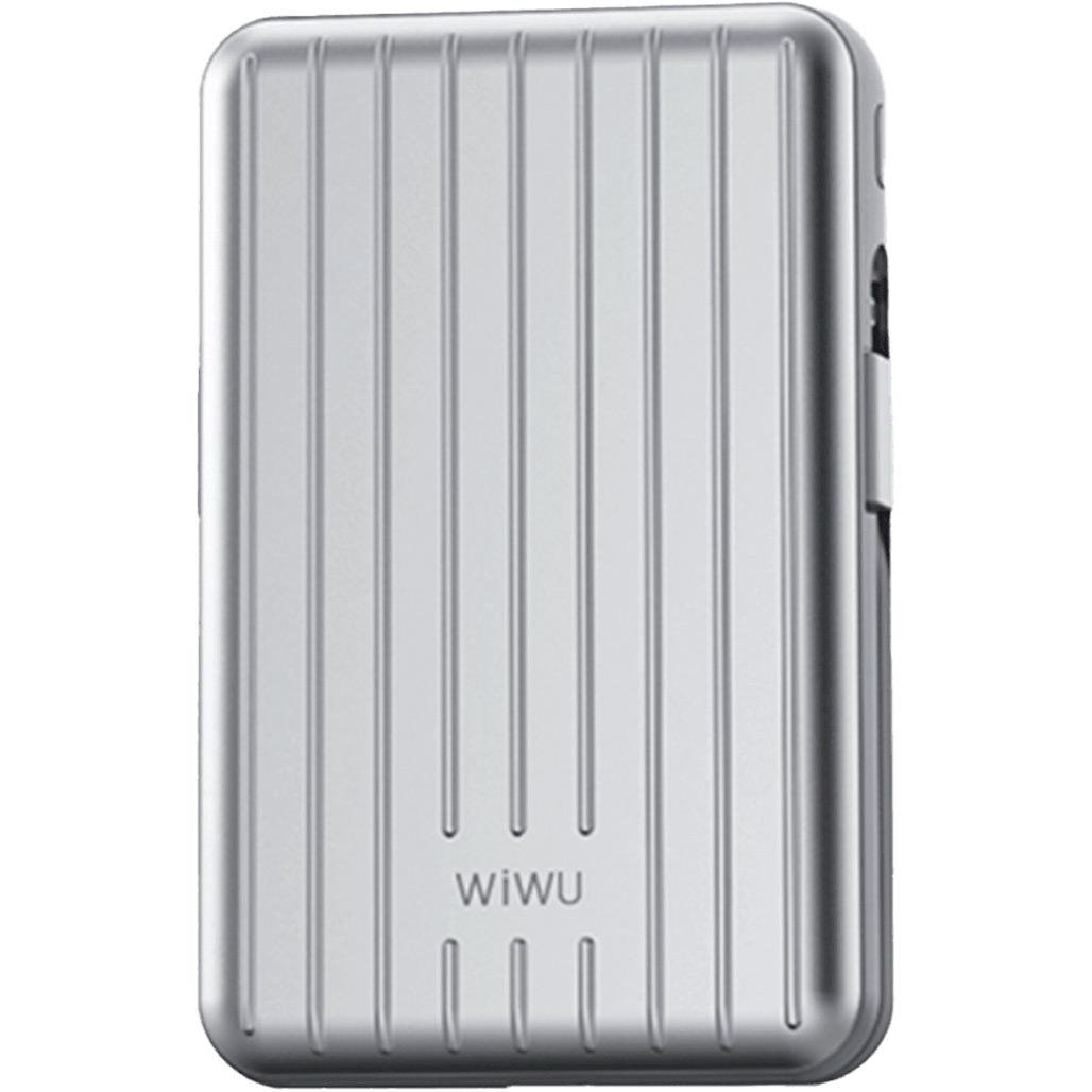 Зовнішній акумулятор WiWU Trunk Series PP03 10000 mAh 22,5W Silver (6936686410830)