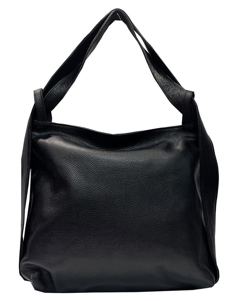 Женская сумка из натуральной кожи Felicita на плечо 35x8x36 см Черный (6828801891)