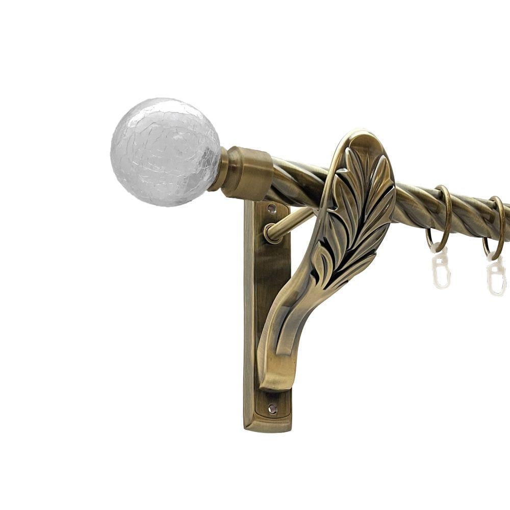 Карниз для штор Orvit Сепія однорядний скручений 25 мм 240 см Антик (00-00016791)