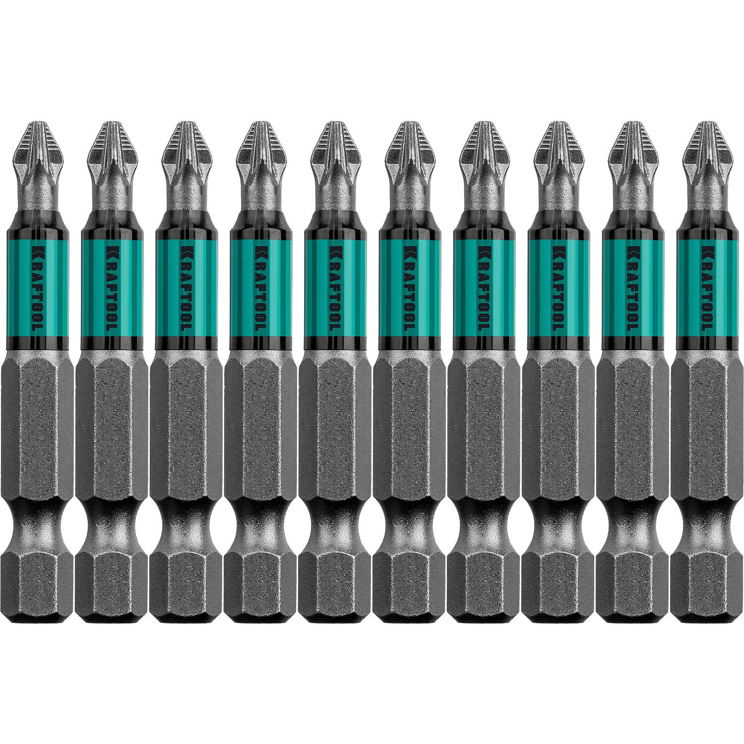 Биты Kraftool PZ2х50 мм 10 шт (26124-2-50-10) - фото 3 Биты Kraftool PZ2х50 мм 10 шт (26124-2-50-10) - фото 3