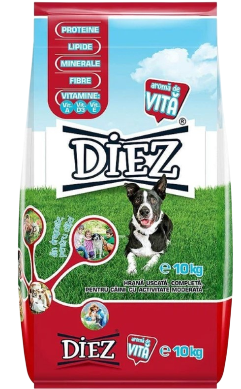 Корм сухий для собак DIEZ з яловичиною 10 кг (00-00034218)