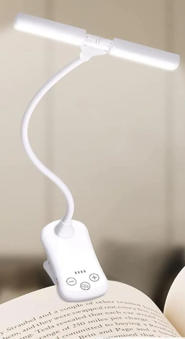 Лампа для читання книг BOOK LIGHT 14 LED з акумулятором Білий (00001) - фото 1