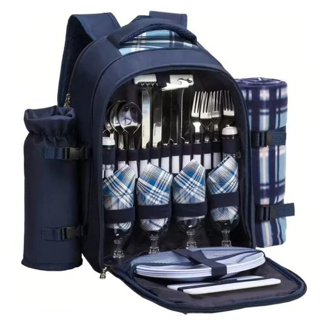 Рюкзак для пікніка Eono Cool Bag з набором посуду та ковдрою (TWPB-3065B69R)