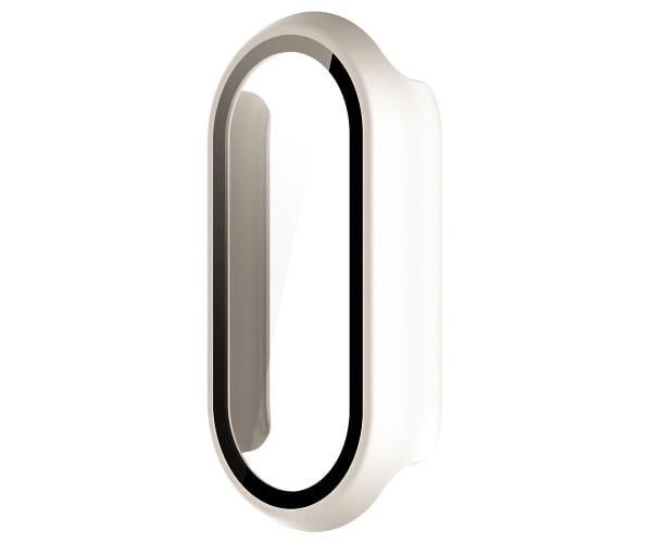 Чехол с защитным стеклом Protective Cover with Glass для Xiaomi Smart Band 10 Кремовый