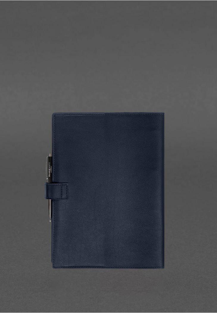 Блокнот шкіряний Софт-бук 9.2 Краст А4 Синій (A-027961) - фото 4
