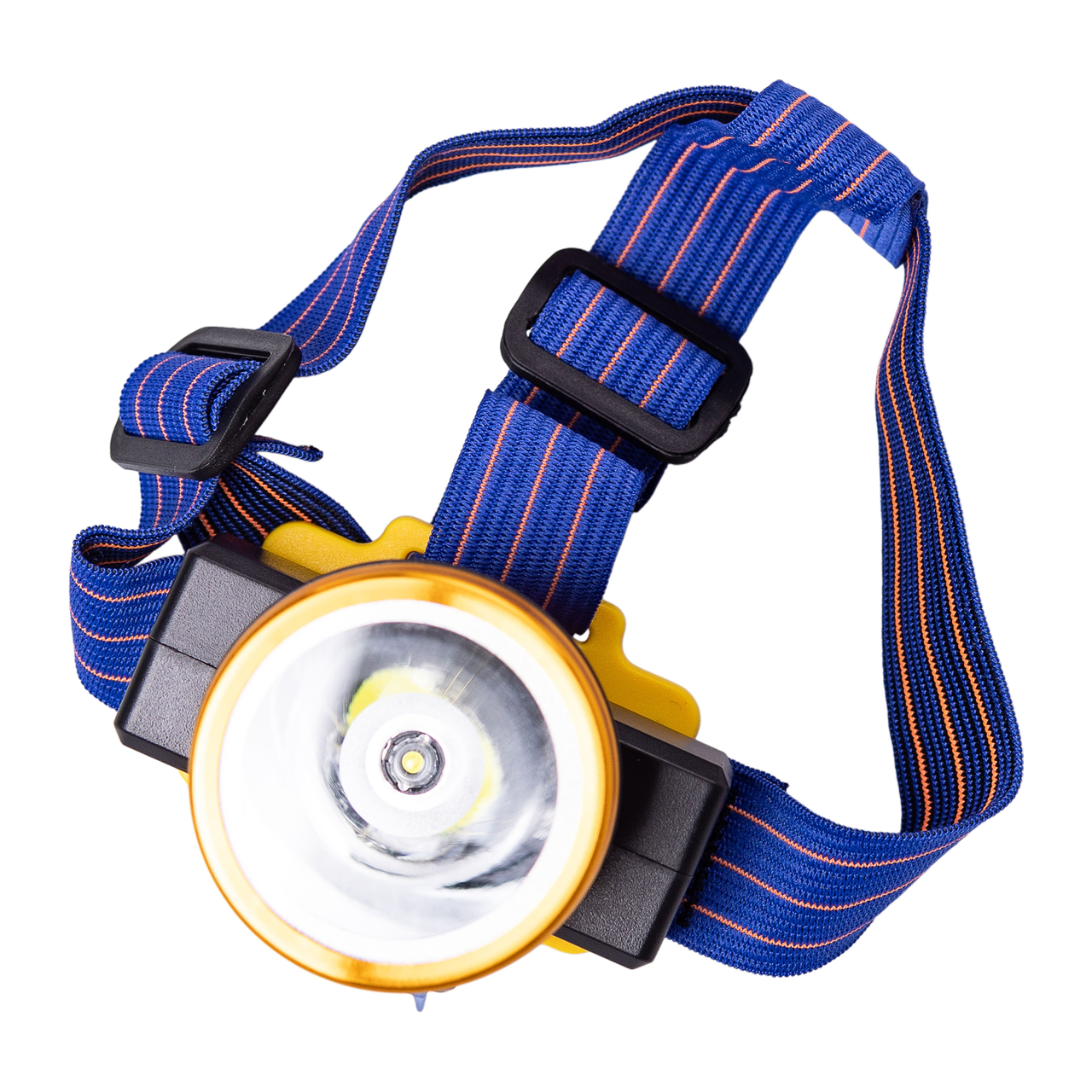 Фонарь налобный аккумуляторный 1800 мАч с usb зарядкой SB-LED 7х7х5 см 45 Вт с 3 режимами работы Синий (HP-JG-2)