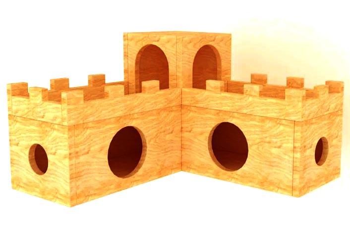 Будиночок для шиншили з дерева Ромата Каррі (ДДШ-004903) Будиночок для шиншили з дерева Ромата Каррі (ДДШ-004903)