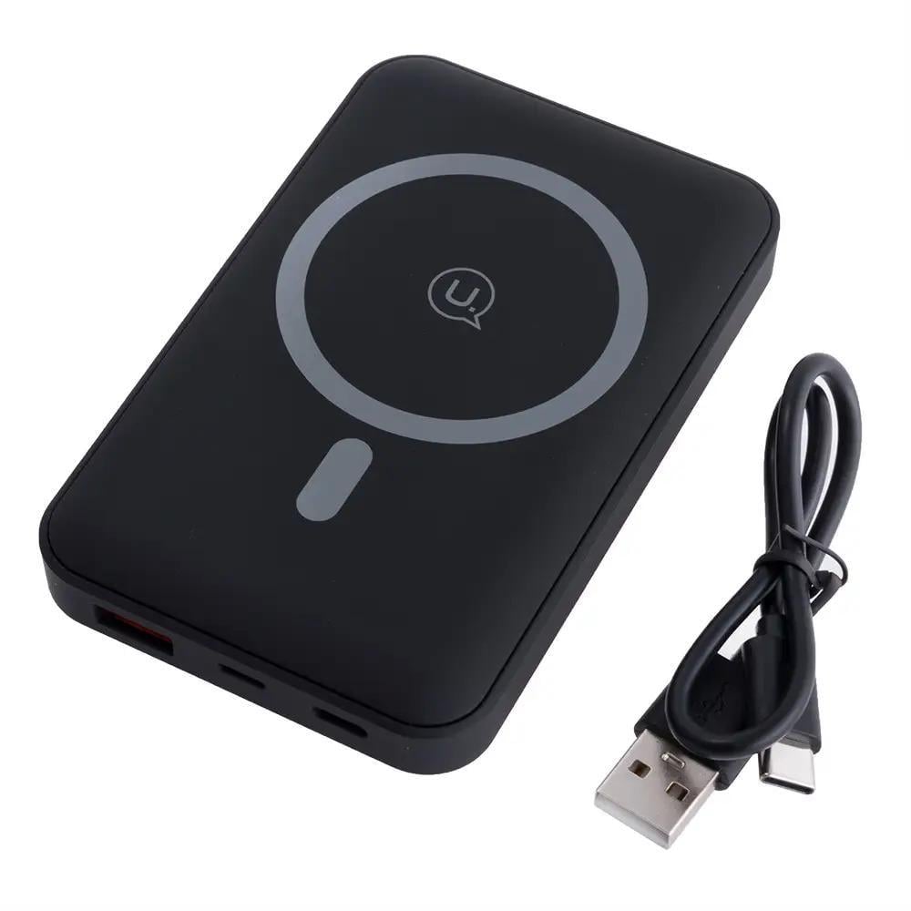 Павербанк бездротовий USAMS US-CD171 10000 mAh 37 Wh Чорний (3-9-185134)
