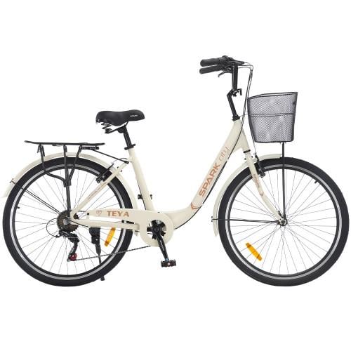 Велосипед Spark CITY TEYA колеса 26" алюминиевая рама 17" Бежевый (000239987)