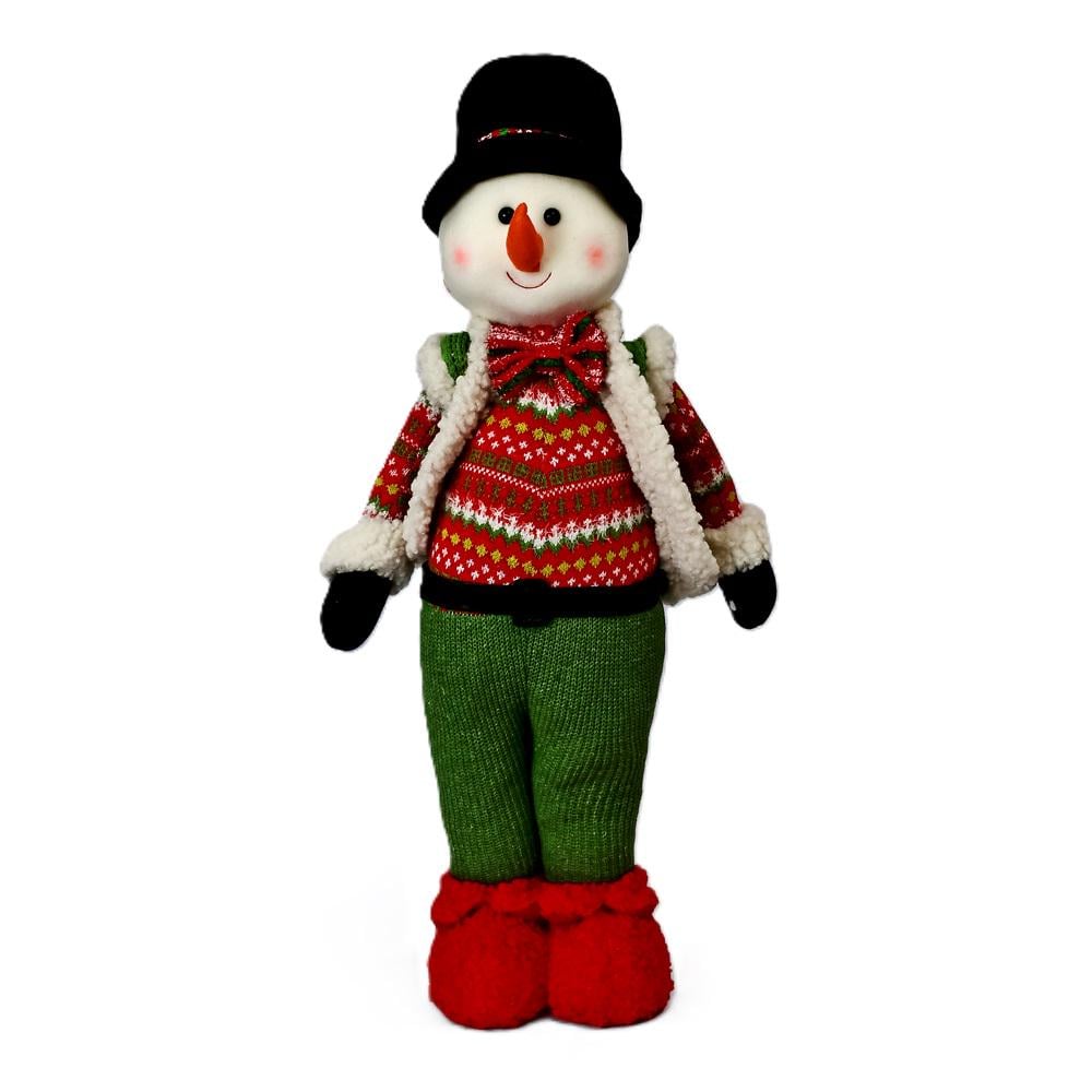 Фигура декоративная Snowman M17319-B в новогоднем наряде 60 см (609140) Фигура декоративная Snowman M17319-B в новогоднем наряде 60 см (609140)