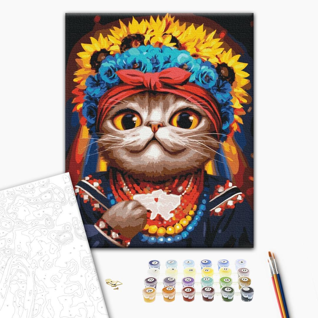 Картина за номерами BrushMe Кішка Автор 40х50 см (BS53310) - фото 2 Картина за номерами BrushMe Кішка Автор 40х50 см (BS53310) - фото 2