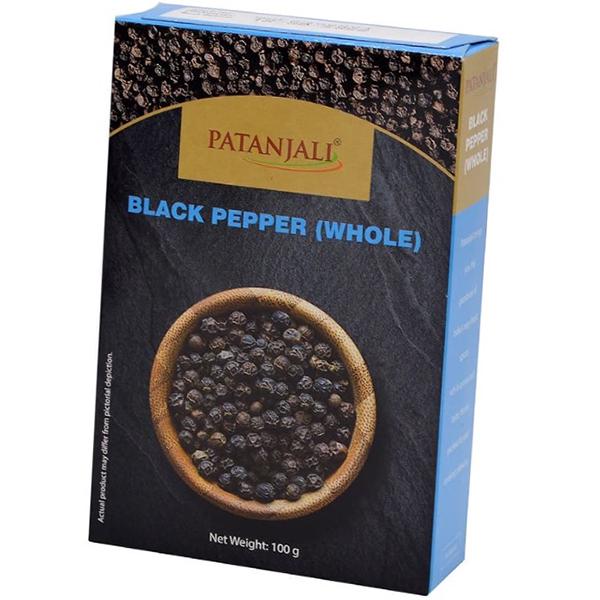 Перець чорний горошок Patanjali Black Pepper Whole 100 г (05635014)